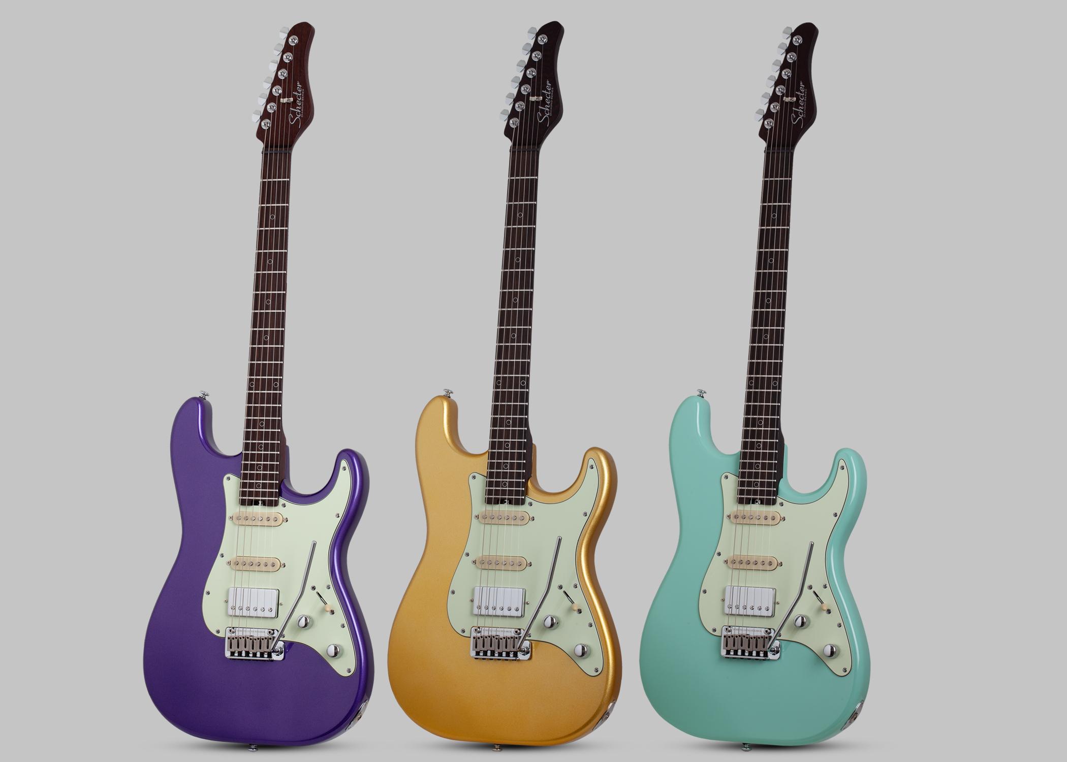 Schecter Nick Johnston Trad 10th Anniversary HSS Atomic Violet